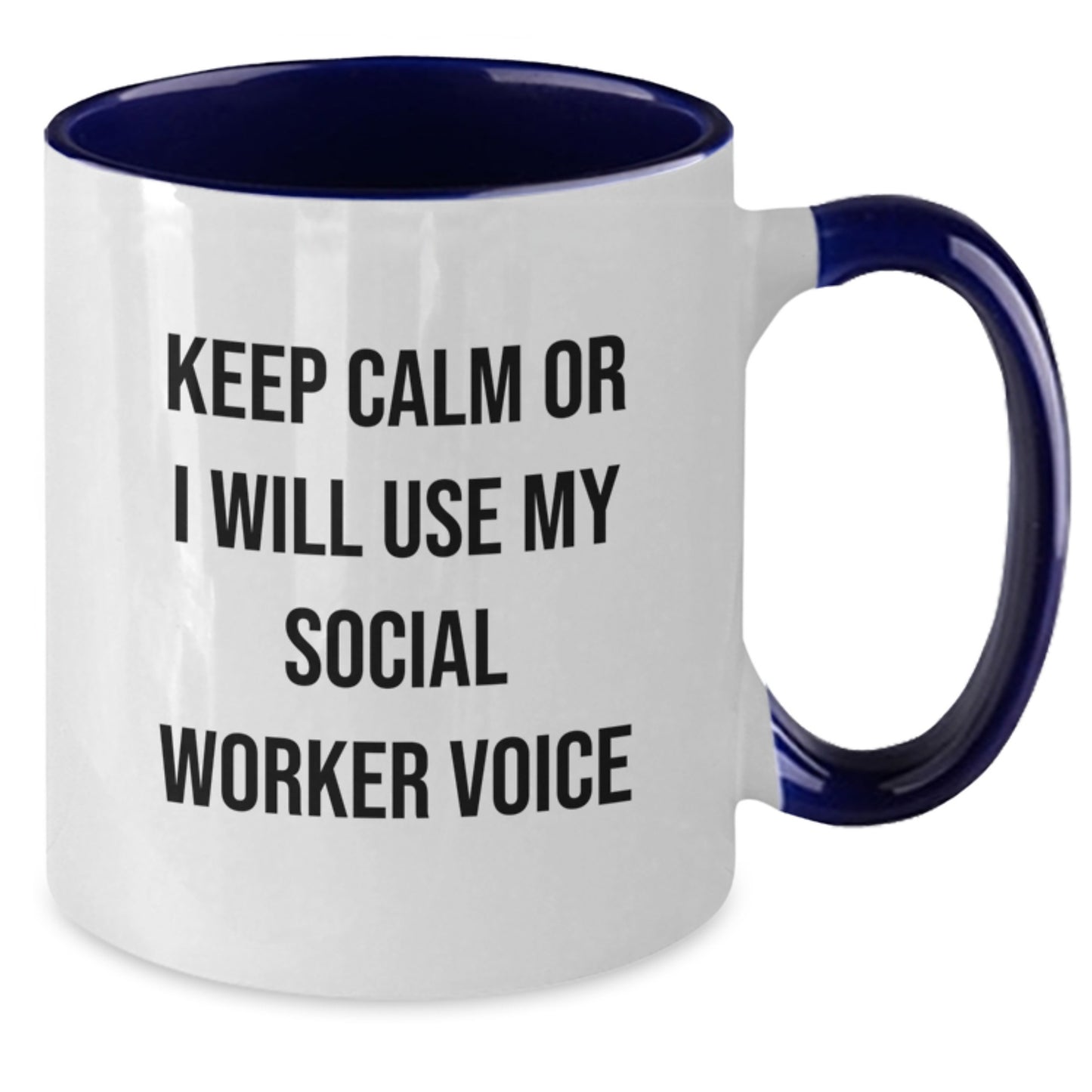 Social Worker Keepsake Mug for Him Birthday Gift Keep Calm - Additional