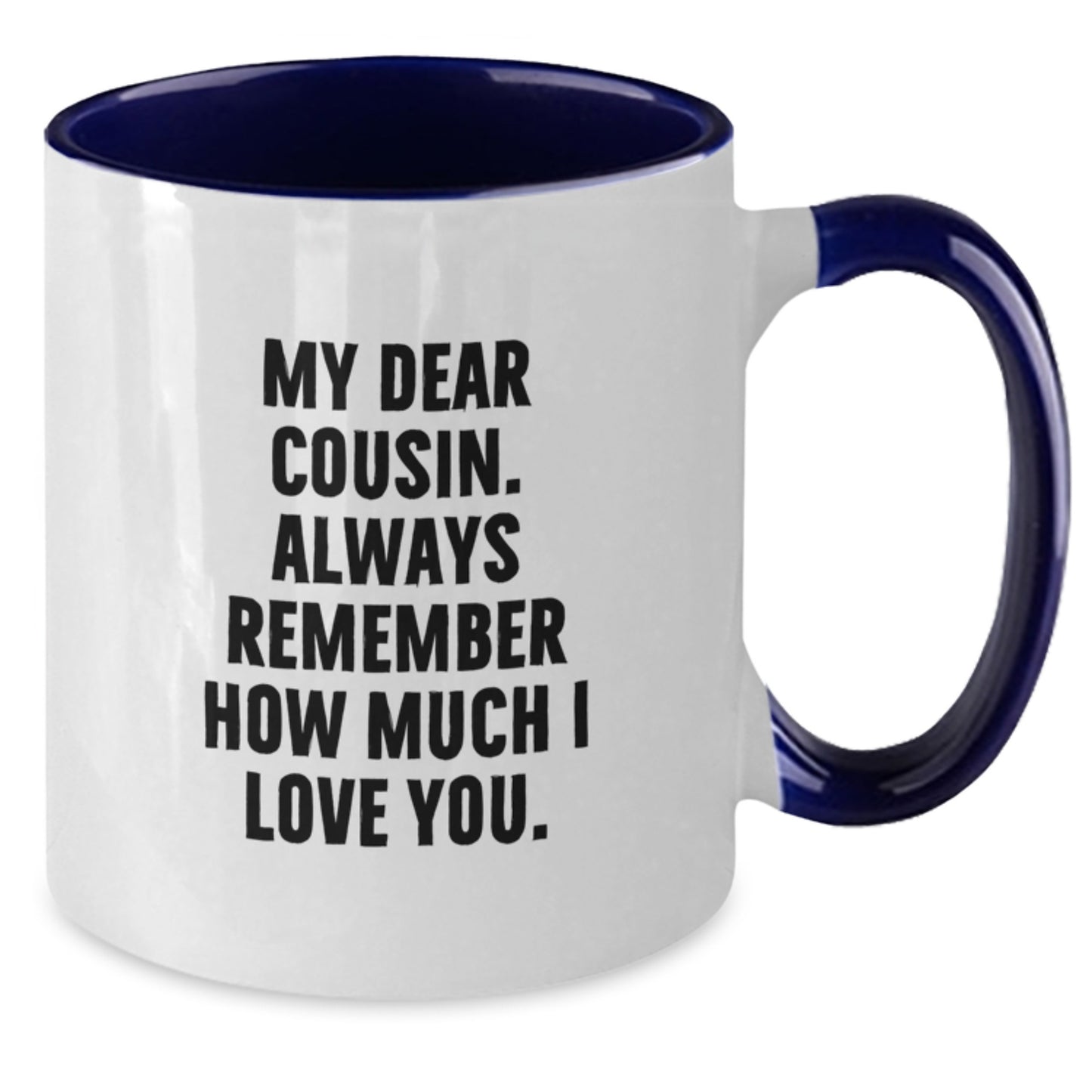 Cousin Favorite Two Tone Coffee Mug for Kids Birthday Gift Black & White - Additional