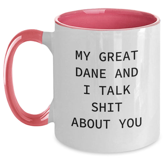 Funny Great Dane Dog Mugs Gifts for Men from Friends, Great Dane Dog Lover Graduation Unique Cup - Main