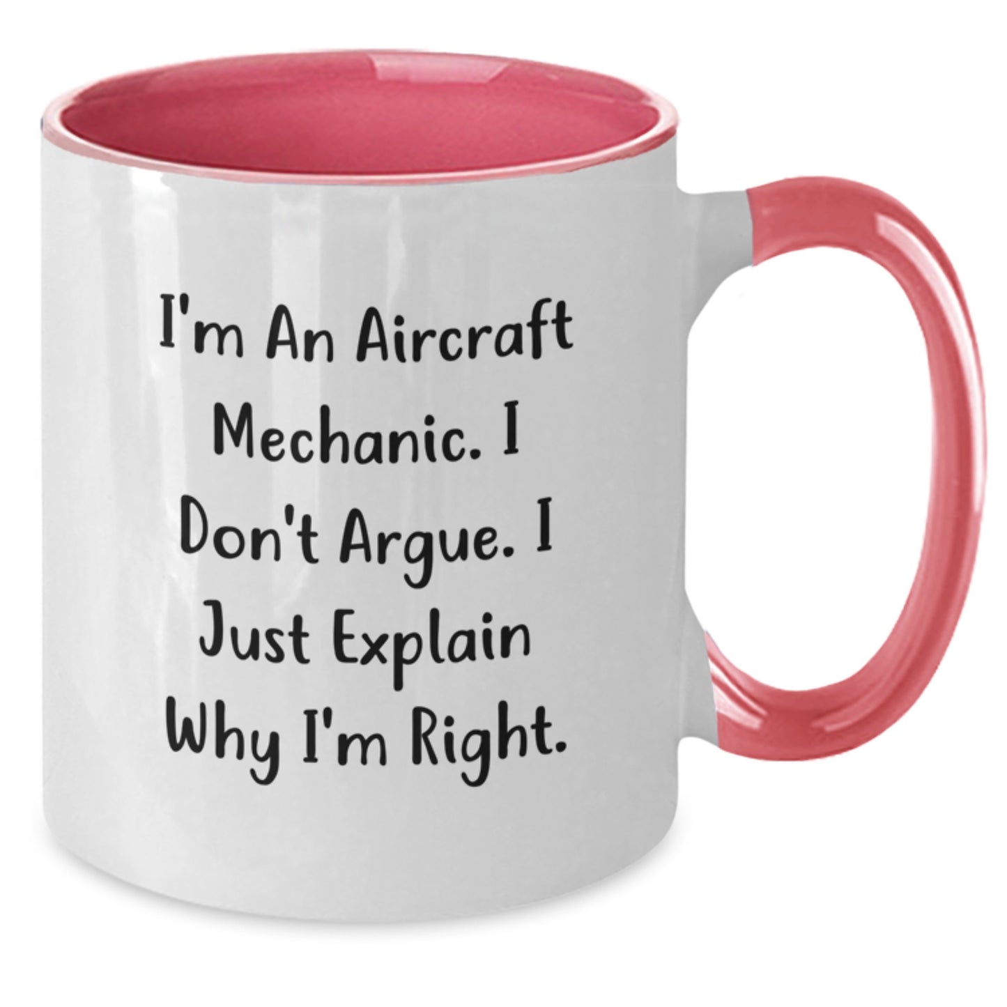 Bold Aircraft Mechanic Novelty Mug for Friends Birthday Gift - Additional