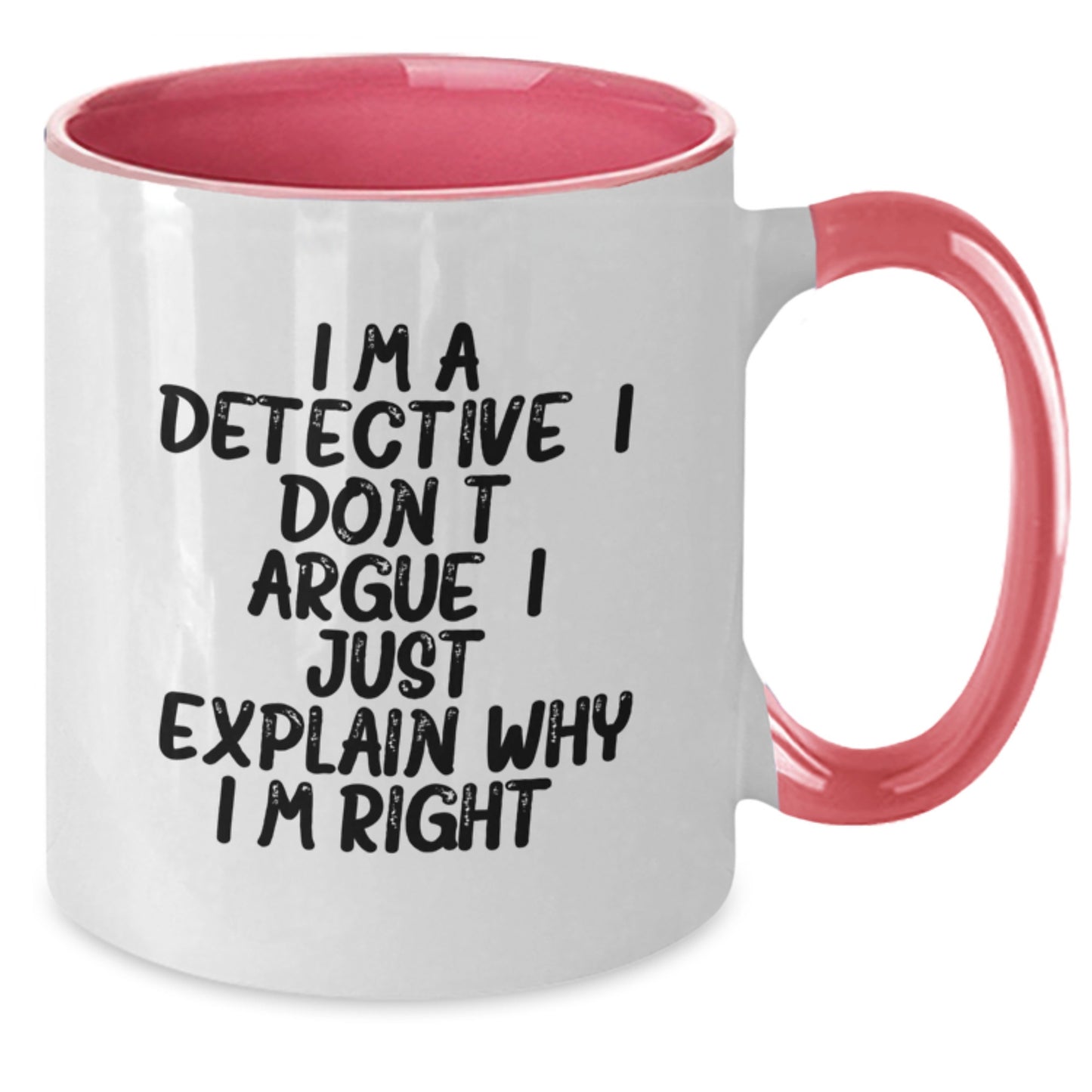 Detective Keepsake Two Tone Coffee Mug Birthday Gift for Him - Additional