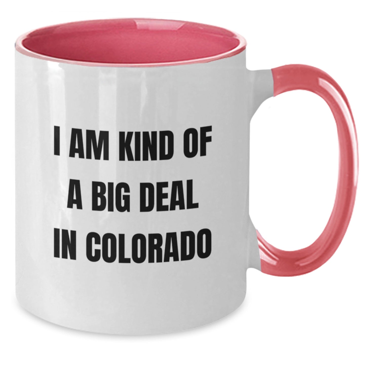 Playful Colorado Novelty Two Tone Ceramic Mug for Friends Birthday Gift - Additional