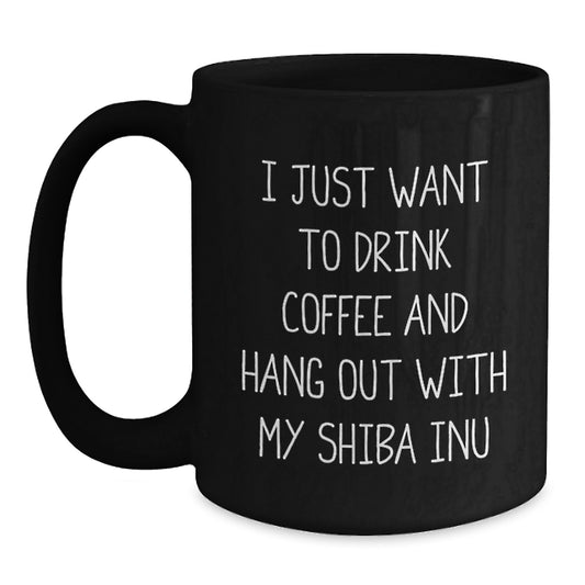 Shiba Inu Dog Lover's Funny Coffee Mug Gifts for Men Women Friends Valentine's - Main