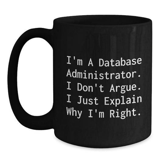 Birthday Gift Database Administrator Mug for Her Present - Main