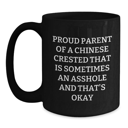 Funny Chinese Crested Dog Gifts for Mom - Proud Parent Mug, Unique Mother's Day Unique Gifts from Women - Main