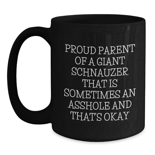 Giant Schnauzer Dog Black Coffee Mugs Gifts from Proud Parents - Main