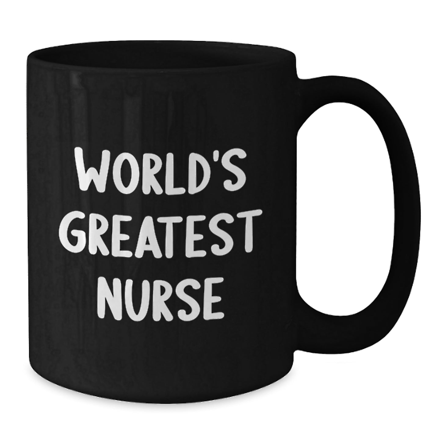 Funny Nurse Gifts for Men Women from Friends Family - World's Greatest Nurse Black Coffee Mug for Graduation Day - Additional