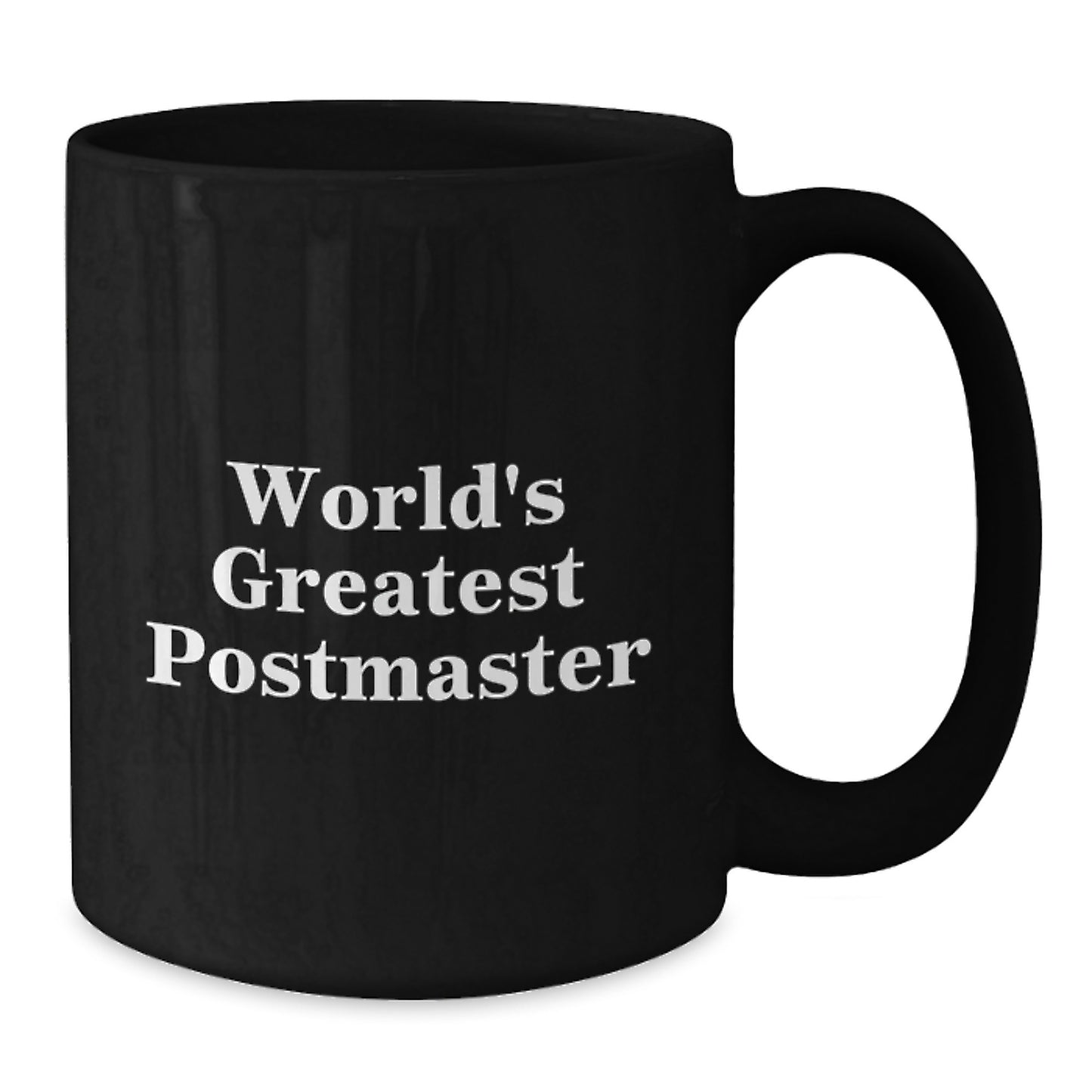 Birthday Gift for Her Greatest Postmaster Black Coffee Mug Present - Additional