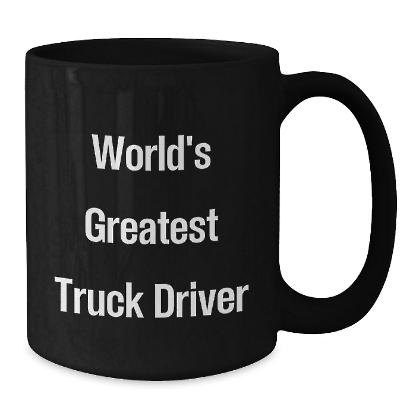 Funny Truck Driver Gifts for Men, World's Greatest Black Coffee Mug, Father's Day Unique - Additional