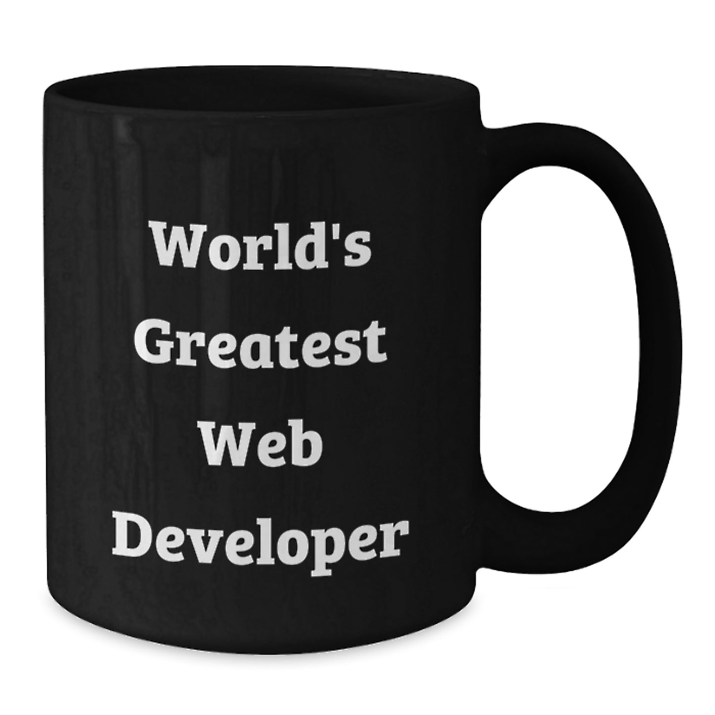 Funny Web Developer Gifts for Men - Black Coffee Mug 'World's Greatest Web Developer' Father's Day Unique Gifts - Additional
