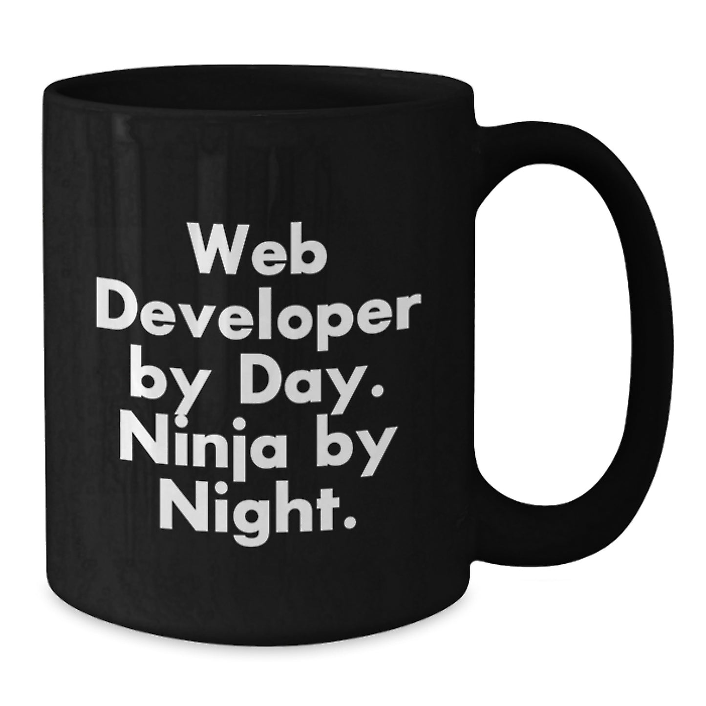 Web Developer Funny Quotes Black Coffee Mug Gifts for Web Developers from Colleagues - Additional