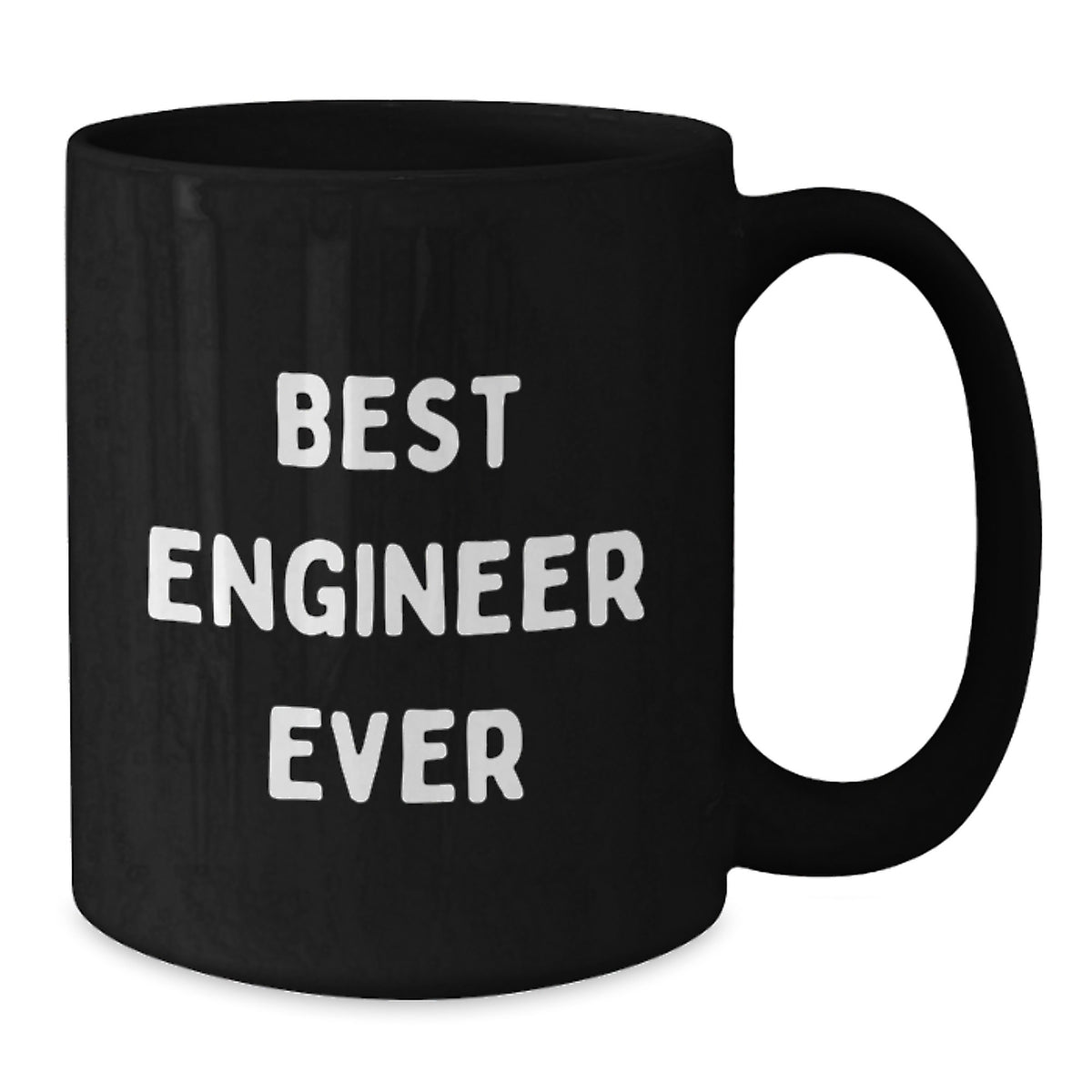 Funny Engineer Gifts from Friends, Black Coffee Mug Best Engineer Ever, Birthday Unique - Additional