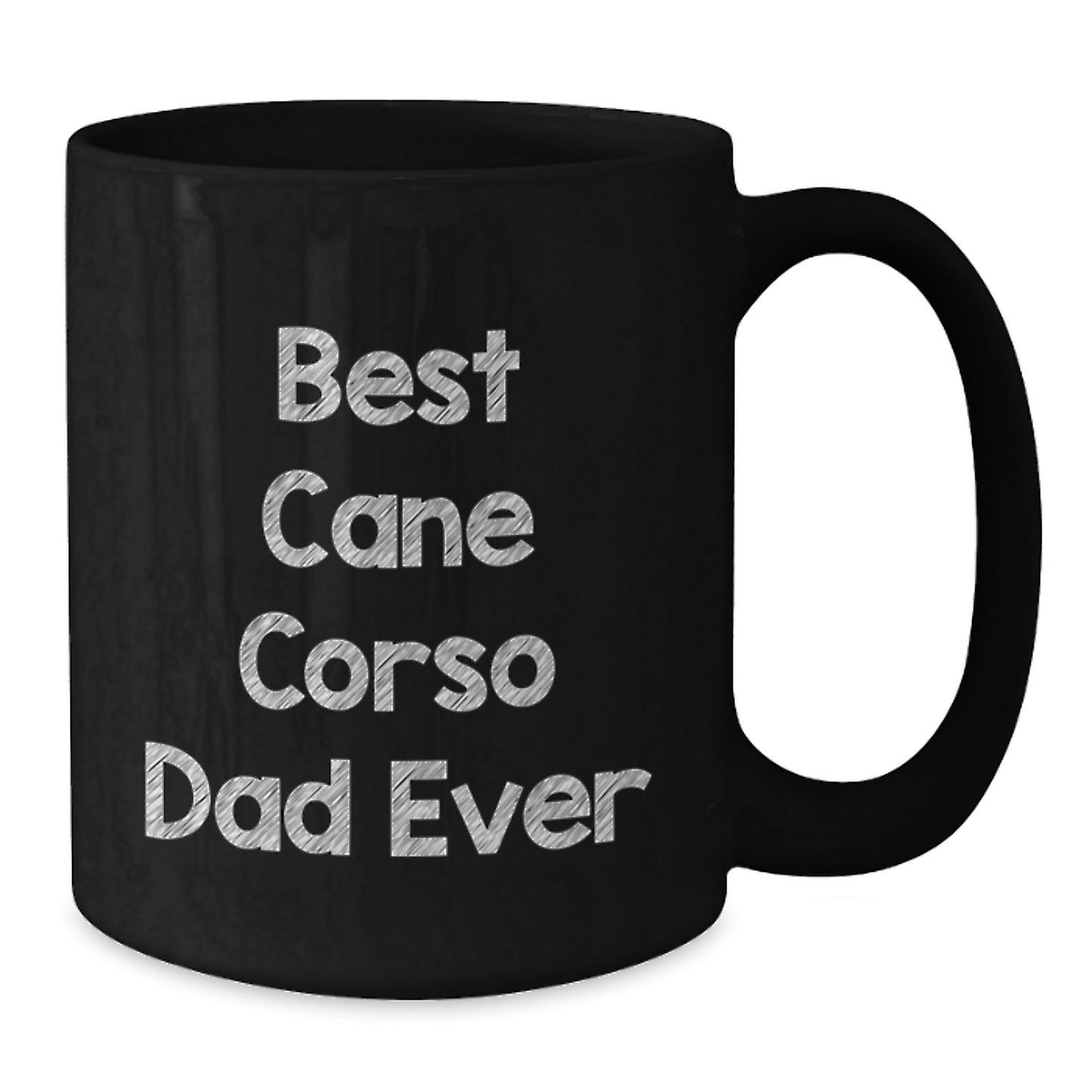 Cute Cane Corso Dad Gifts for Men Women Friends Valentines Day Unique Black Coffee Mugs from Dad - Additional