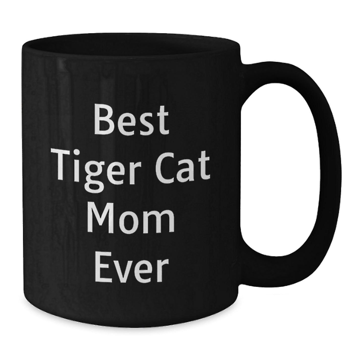 Funny Tiger Cat Mom Black Coffee Mug Gifts from Friends for Birthday - Additional