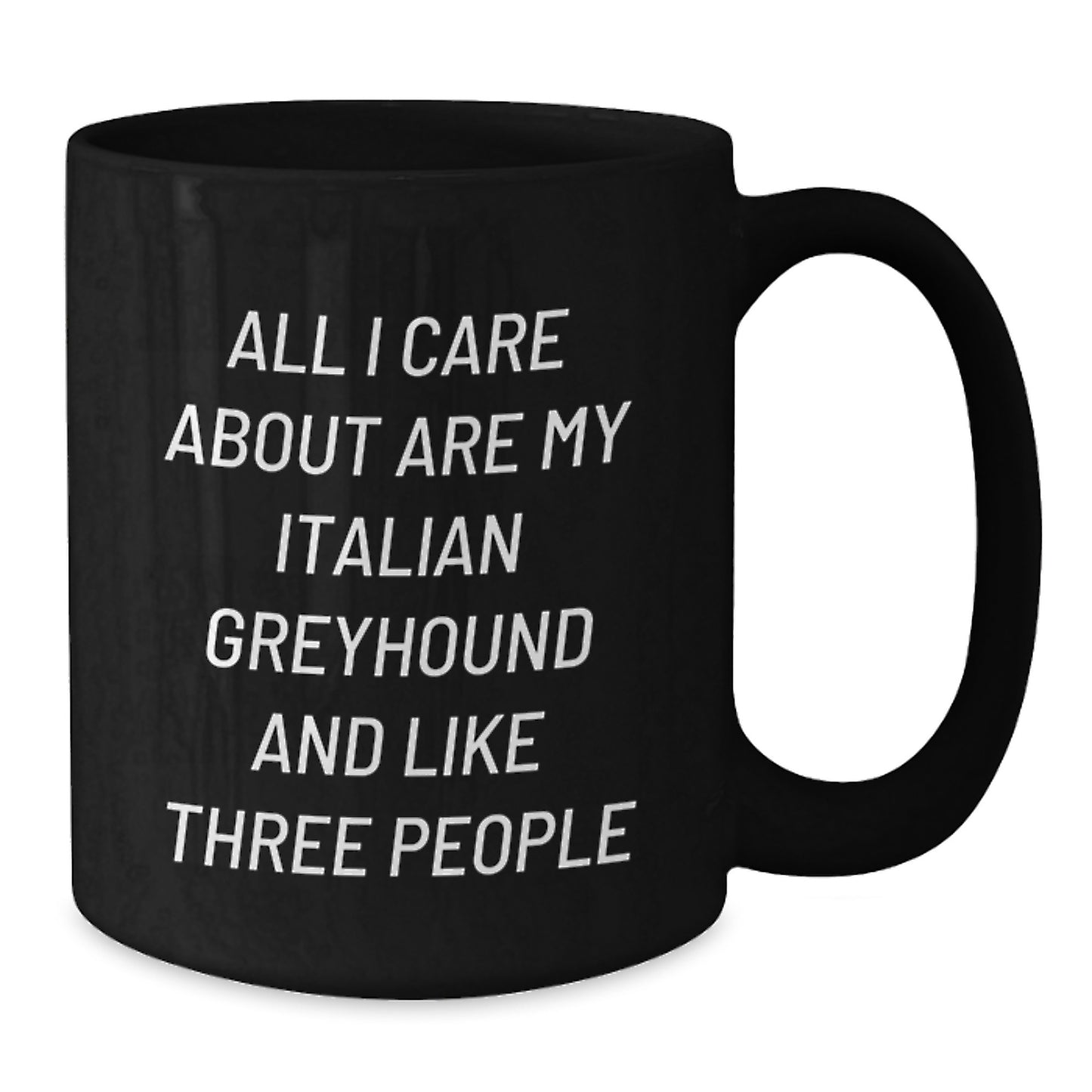 Funny Italian Greyhound Dog Gifts from Family, Black Coffee Mug, Italian Greyhound Dog Lover Birthday Unique Gifts - Additional