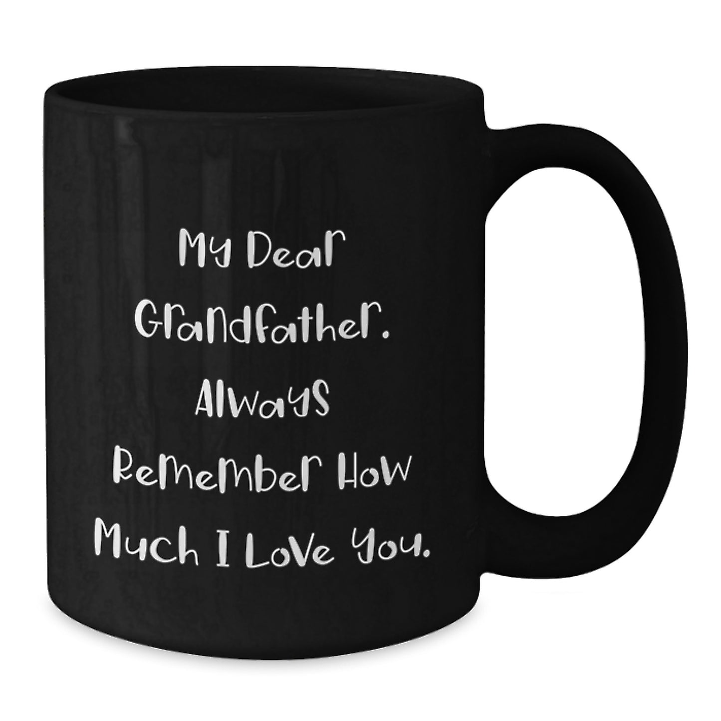 Grandfather Graduation Gift for Dad Black Coffee Mug Present - Additional