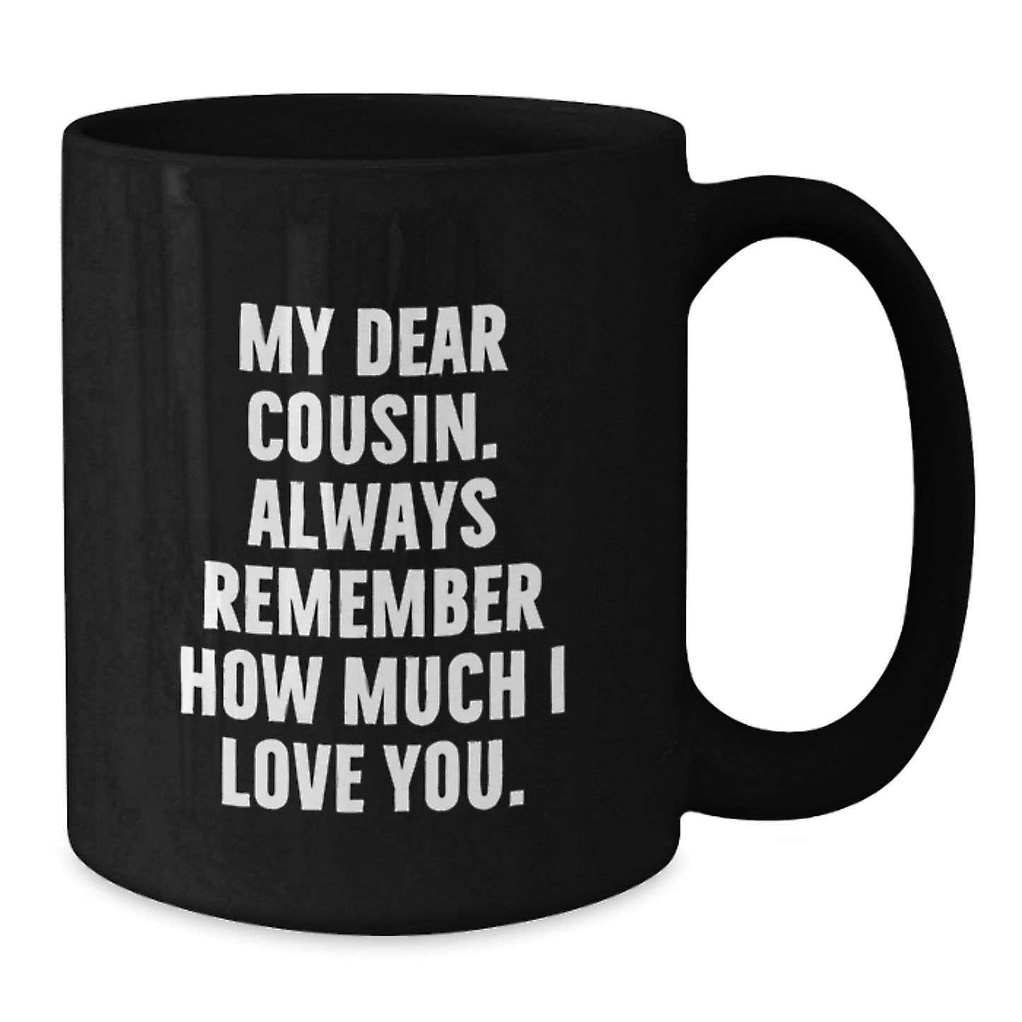 Favorite Cousin Elegant Black Coffee Mug Birthday Gift for Kids - Additional