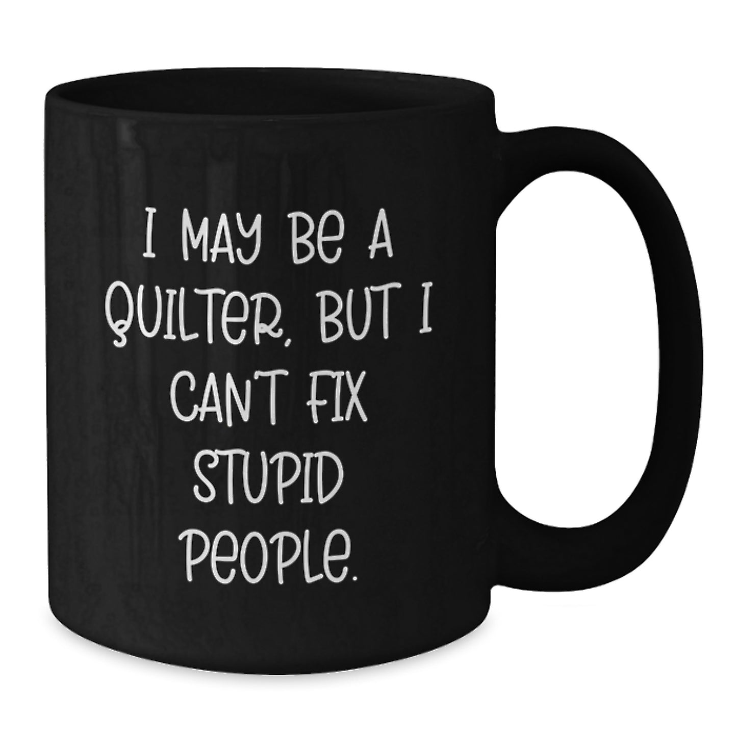 Quilter Keepsake Black Coffee Mug for Him Birthday Surprise Gift - Additional