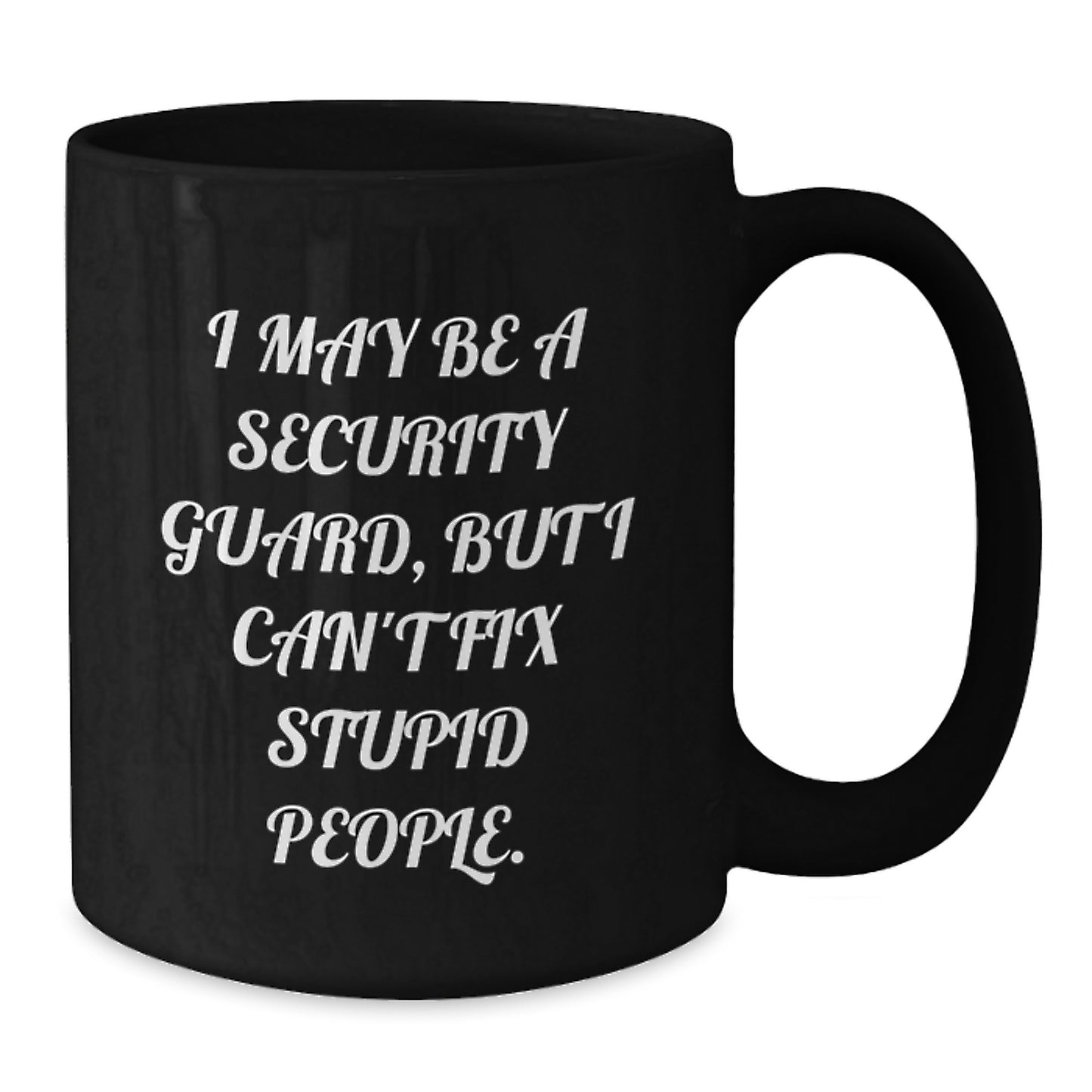 Birthday Gift Present for Her Security Guard Black Mug Keepsake - Additional
