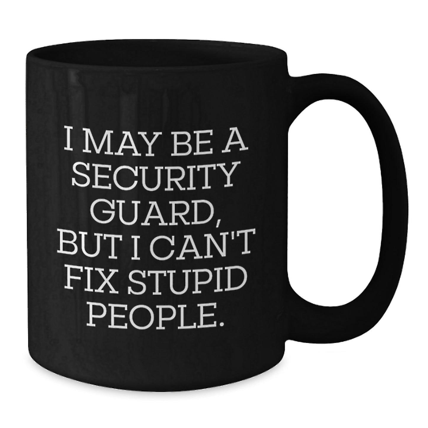 Security Guard Keepsake Black Ceramic Mug for Him 11oz Birthday Gift - Additional