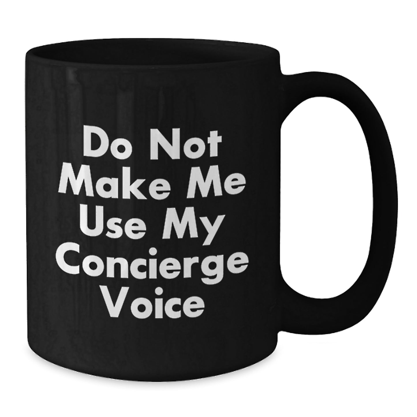 Sassy Concierge Black Coffee Mug Novelty for Friends Birthday Gift - Additional