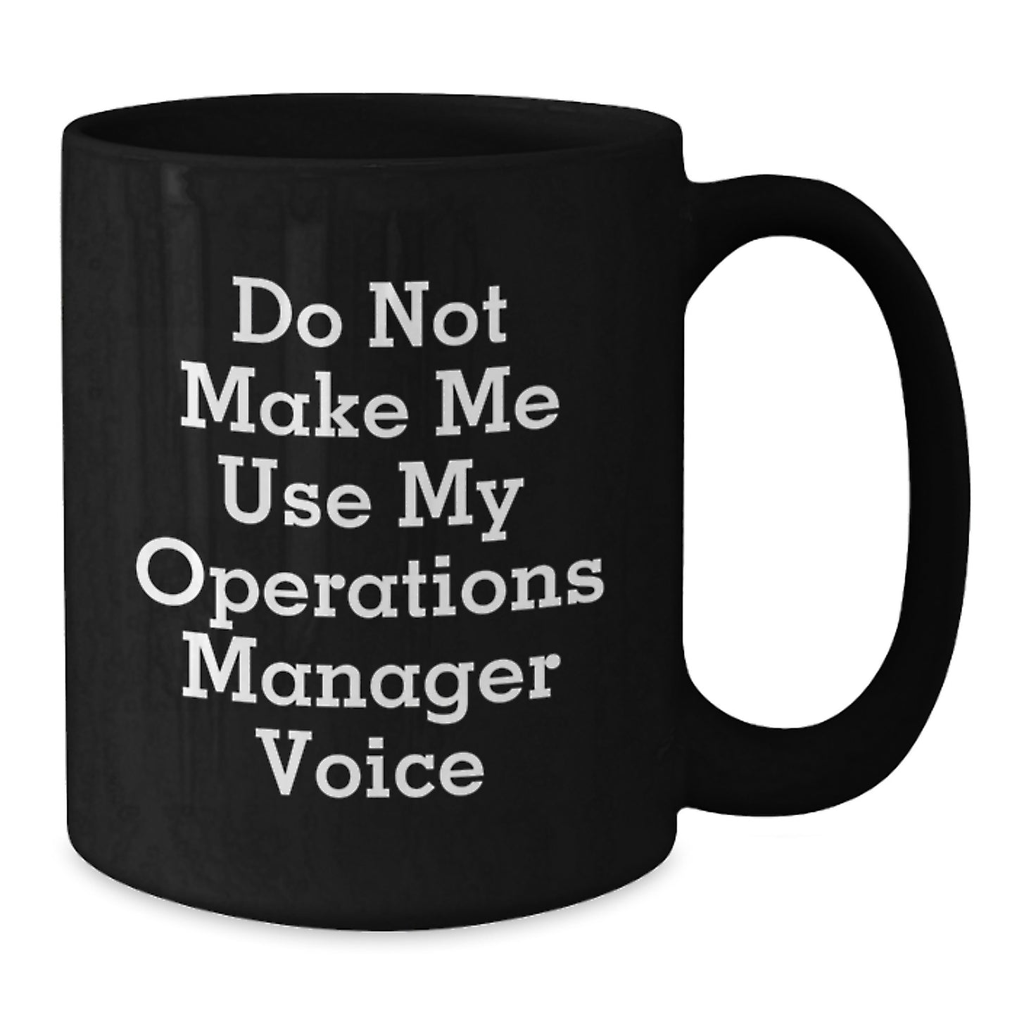 Birthday Gift Operations Manager Black Coffee Mug for Her Present - Additional