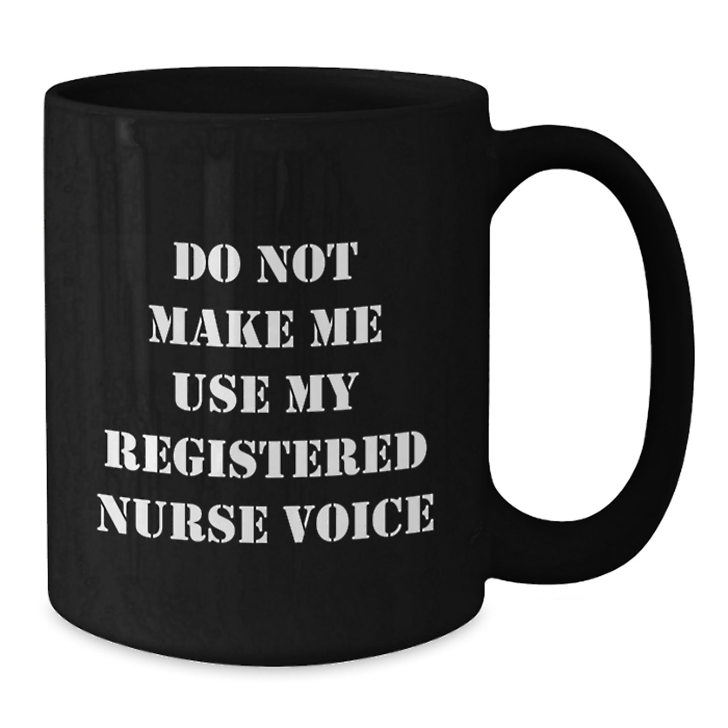 Birthday Gift for Her Registered Nurse Black Coffee Mug Present - Additional