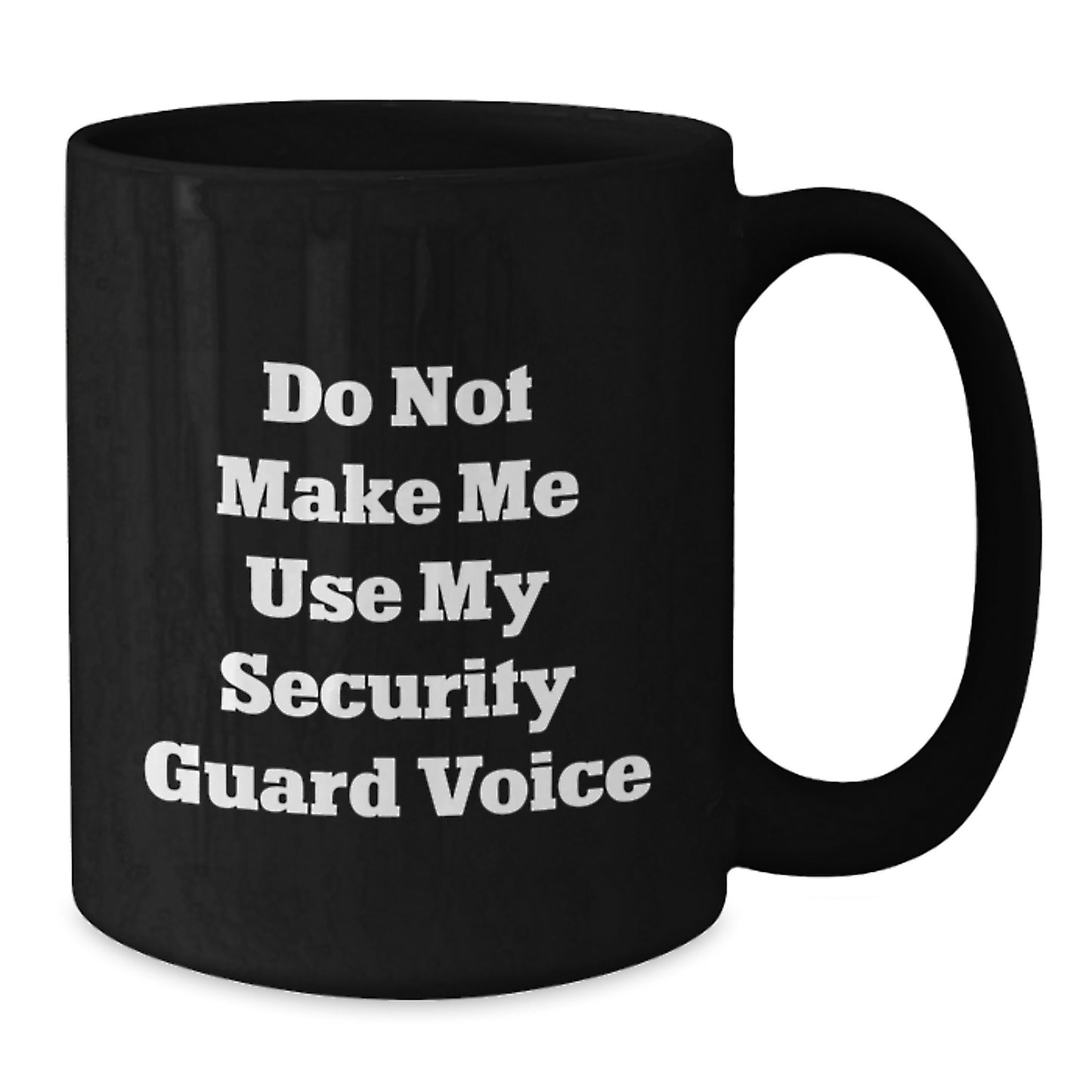 Security Guard Keepsake Black Ceramic Mug for Him Birthday Gift - Additional