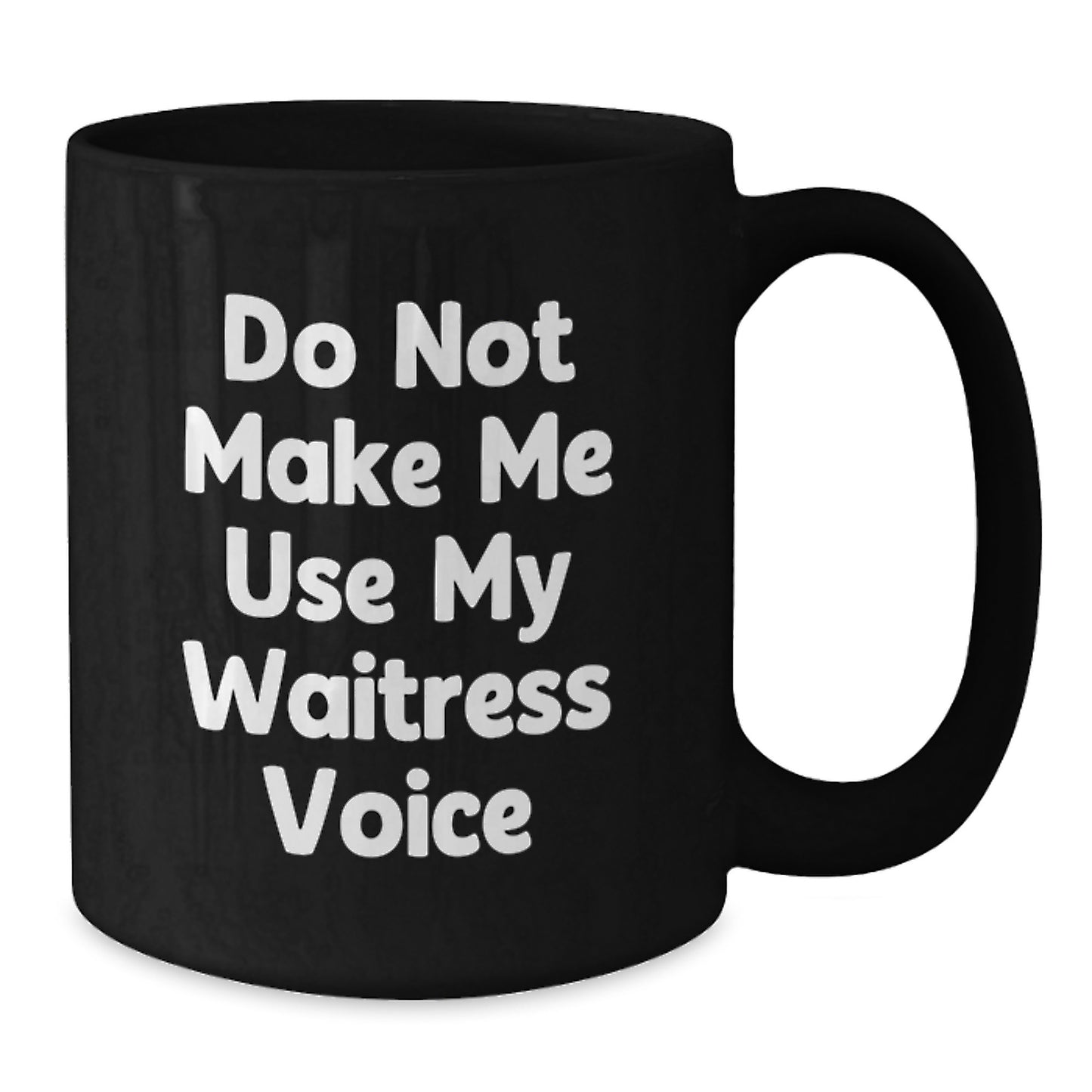 Waitress Keepsake Black Coffee Mug 11oz for Him Birthday Gift - Additional