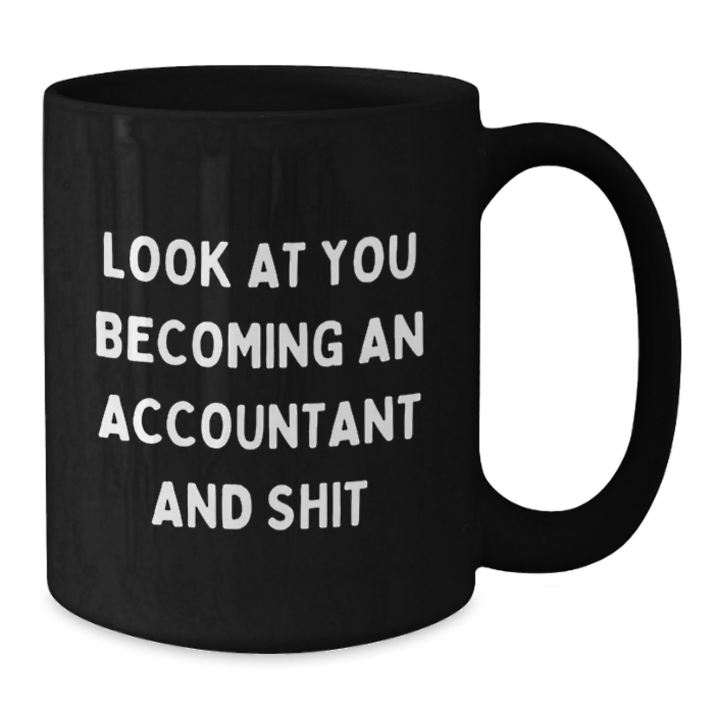 Birthday Gift for Her Accountant Black Coffee Mug Present with 11oz - Additional
