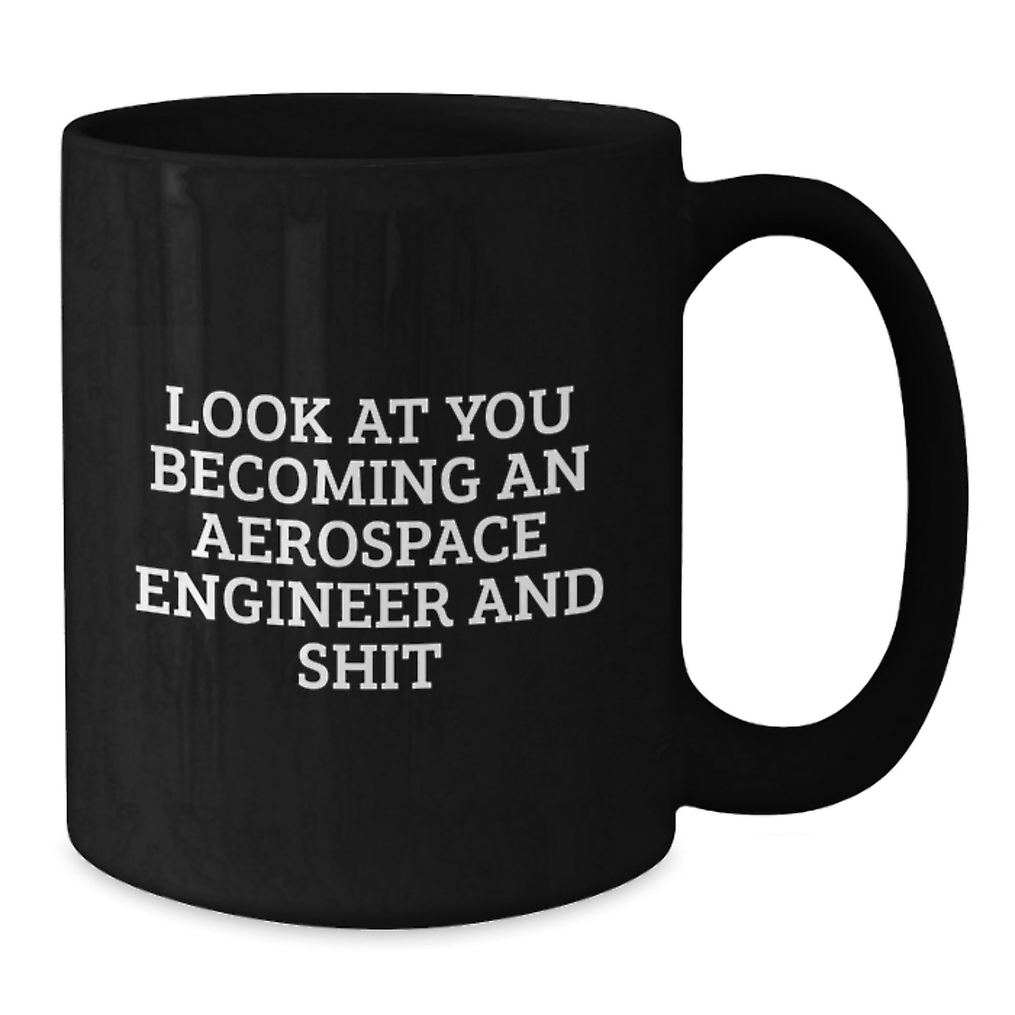 Funny Aerospace Engineer Gifts for Her - Unique Black Coffee Mug for Mom on Mother's Day, Gifts from Daughter to Her Awesome Aerospace Engineer Mom - Additional
