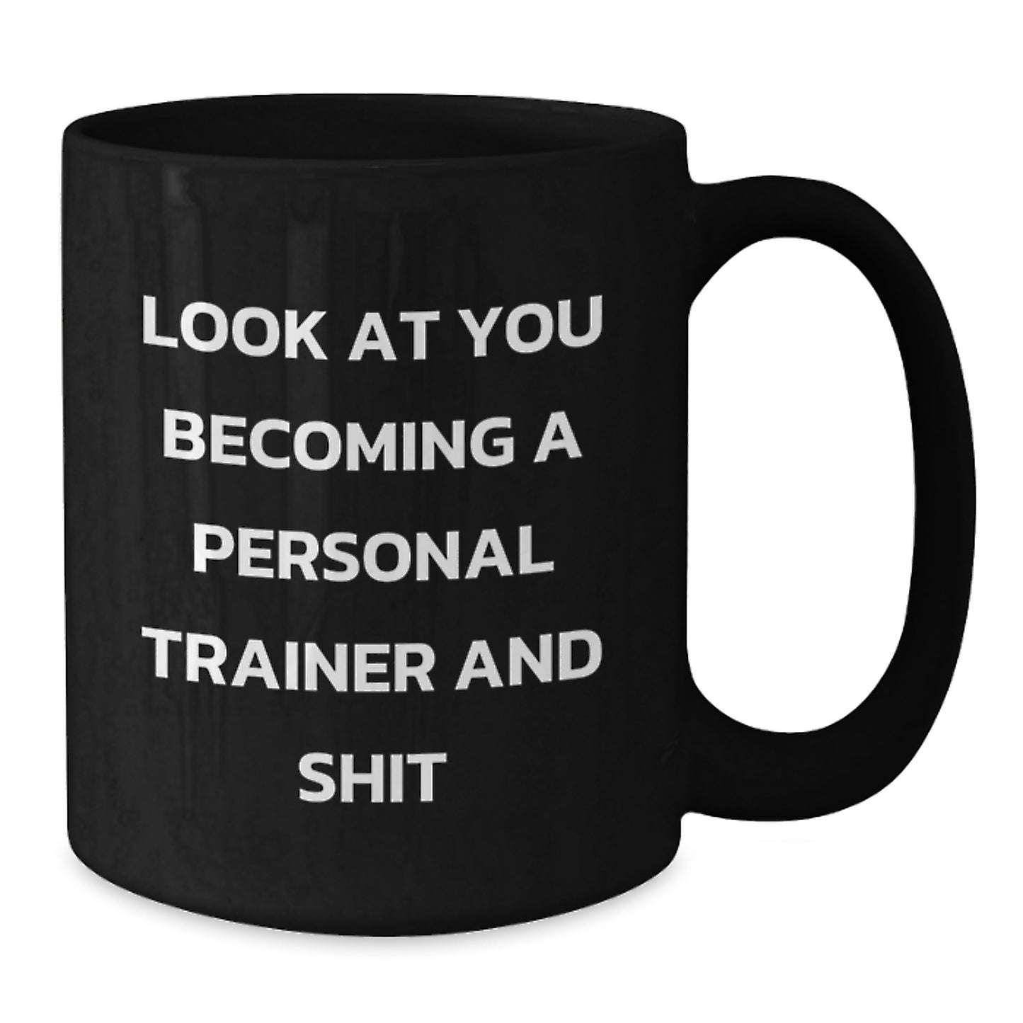 Funny Personal Trainer Gifts from Men to Graduation Unique Gifts for Personal Trainers Black Coffee Mugs - Additional