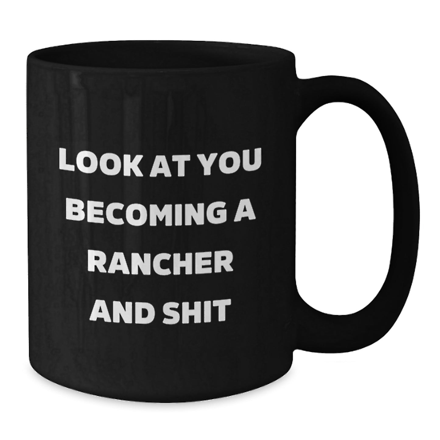 Birthday Gift for Her Rancher Black Coffee Mug Present with Quote - Additional