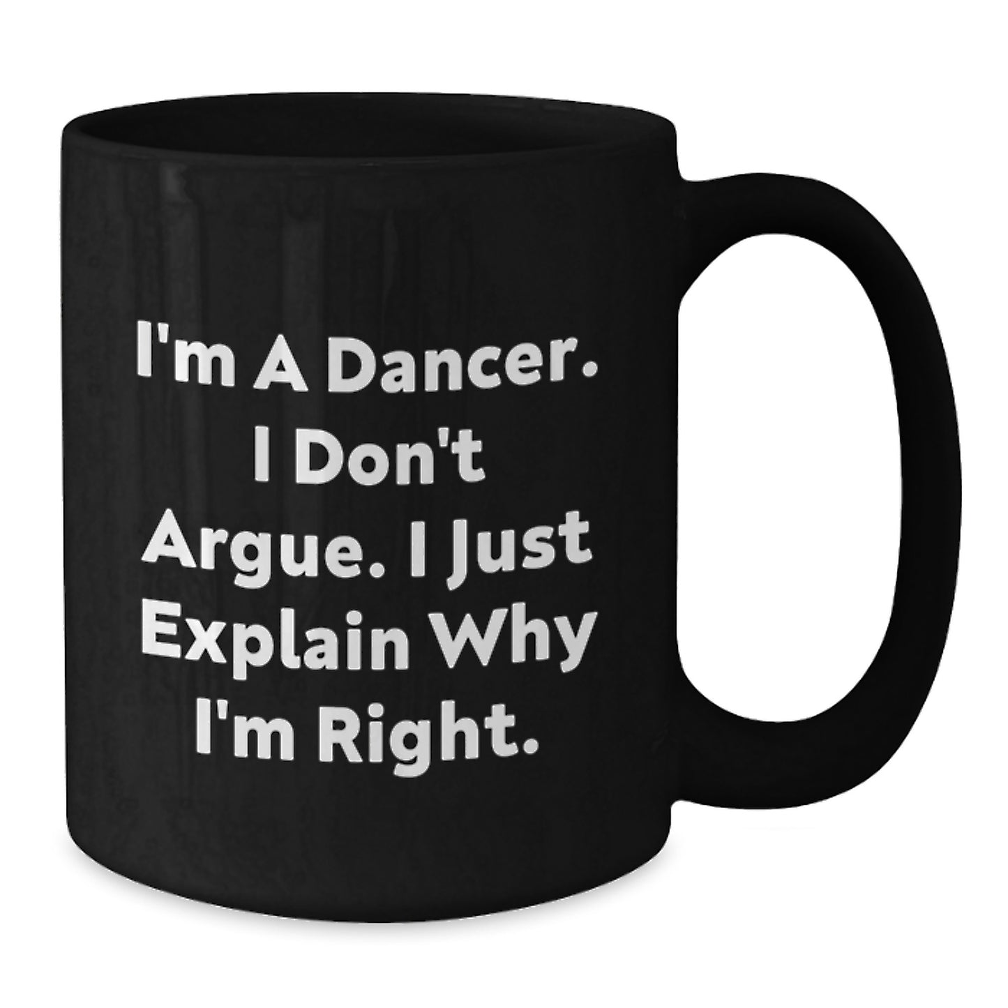 Funny Dancer Gifts for Her, Unique Black Coffee Mug, Mother's Day Unique Gifts from Men, Women, Family - Additional