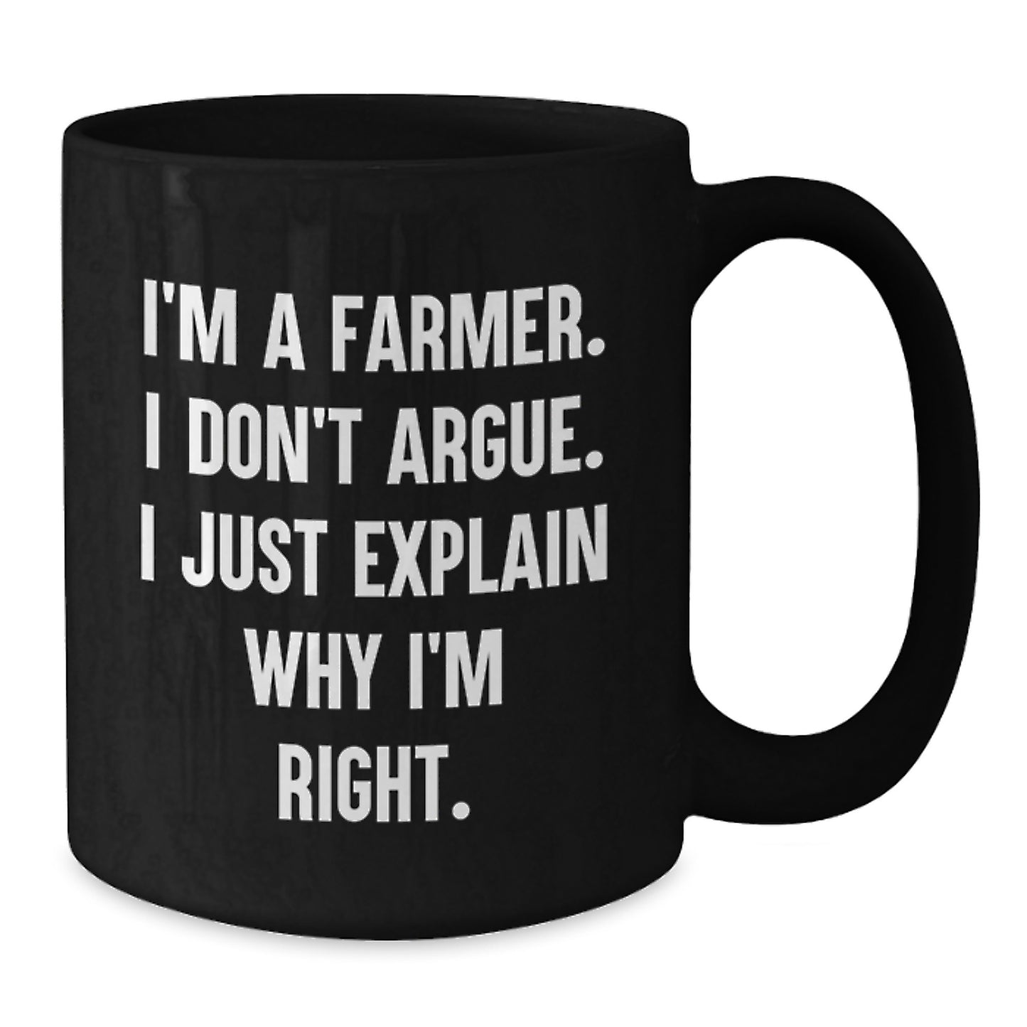 Farmer Keepsake Black Coffee Mug for Him Premium 11oz Birthday Gift - Additional