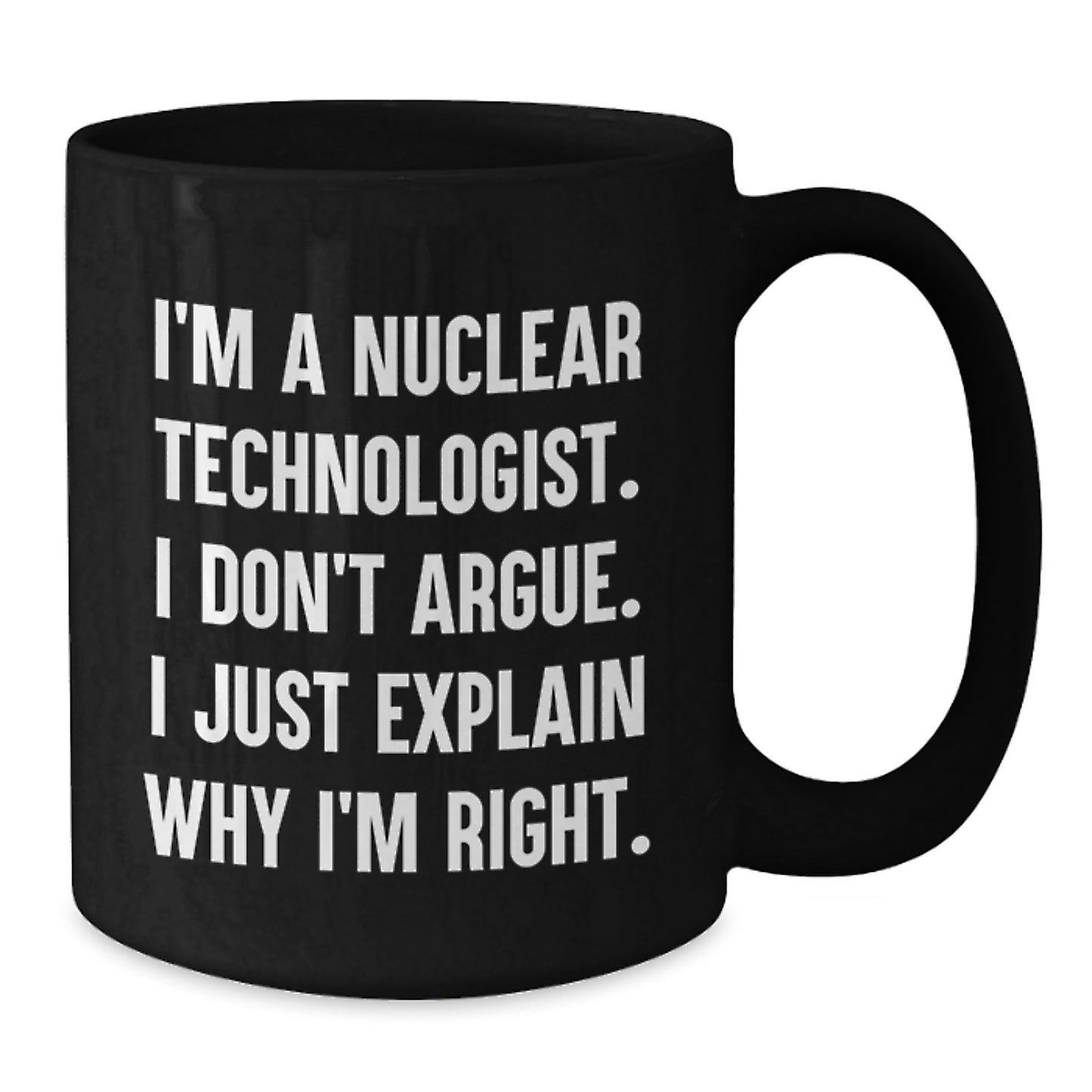 Birthday Gift Nuclear Technologist Keepsake Black Present Mug for Her - Additional