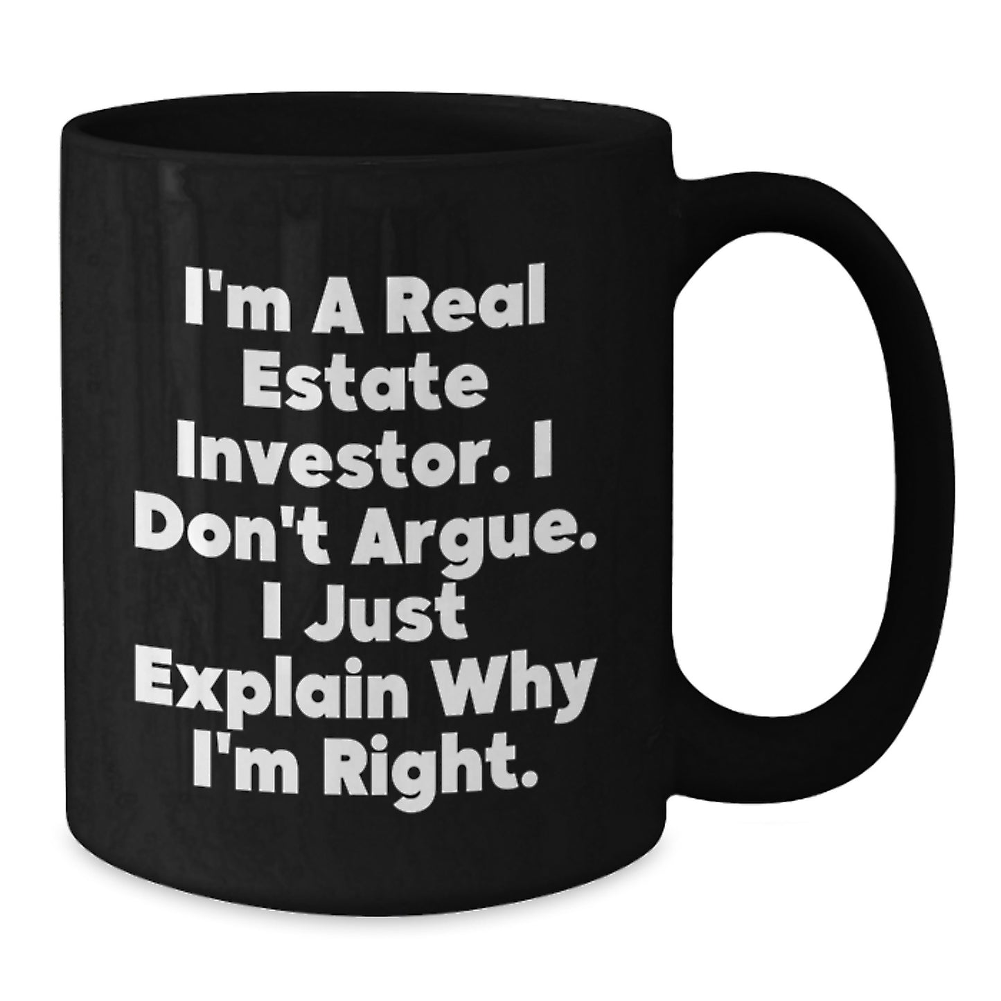 Funny Real Estate Investor Gifts for Mom Mother's Day Black Coffee Mug from Son - Additional