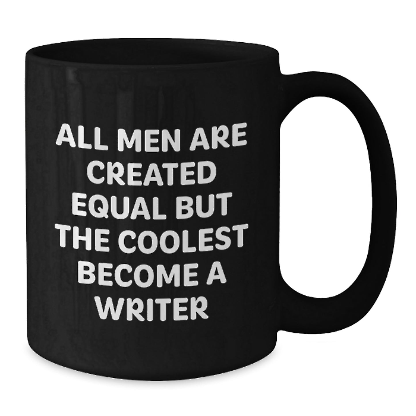 Birthday Gift for Her Writer Black Coffee Mug Present with Quote - Additional