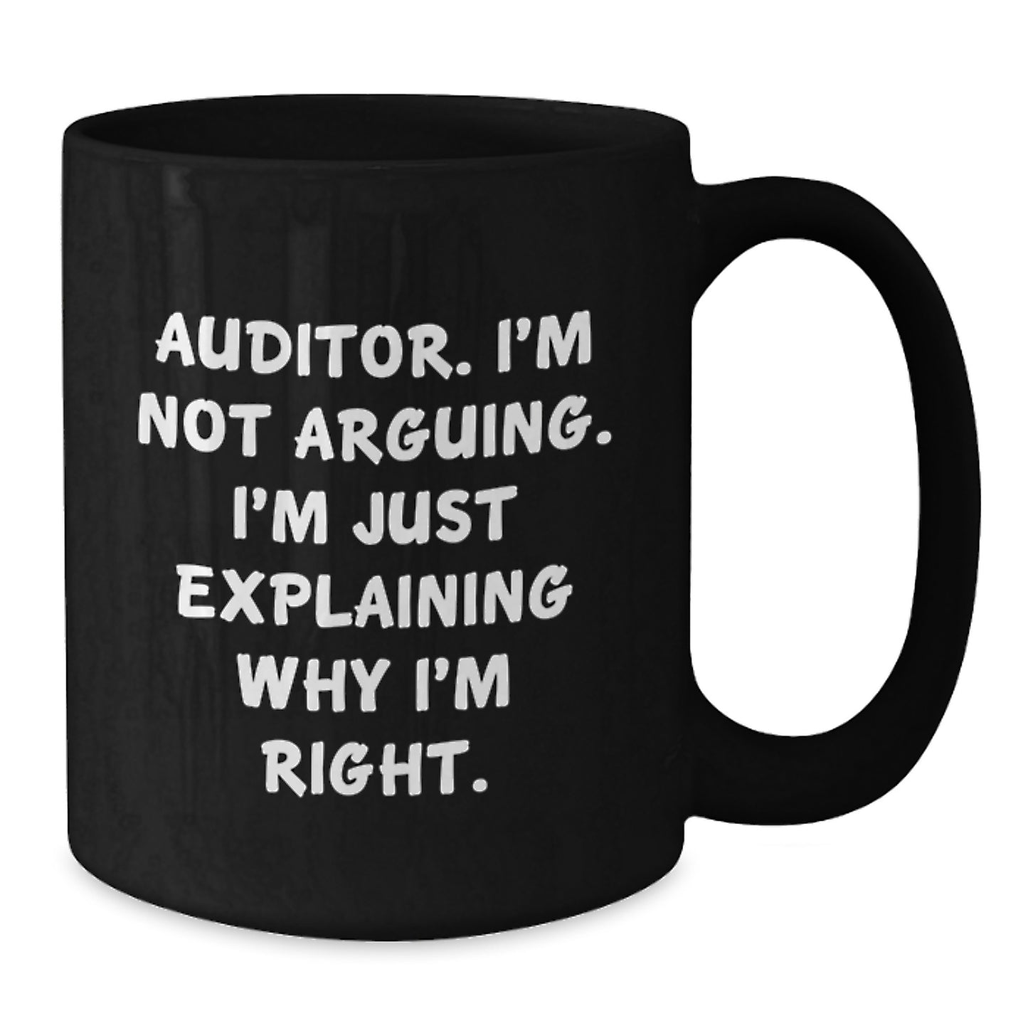 Auditor Keepsake Black Coffee Mug for Him Birthday Gift - Additional