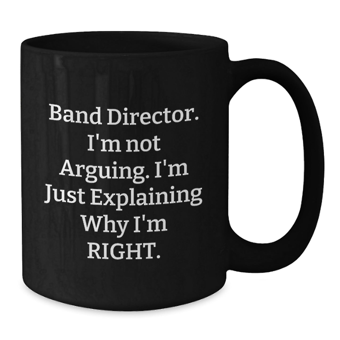 Bold Band Director Novelty Black Coffee Mug for Friends Birthday Gift - Additional