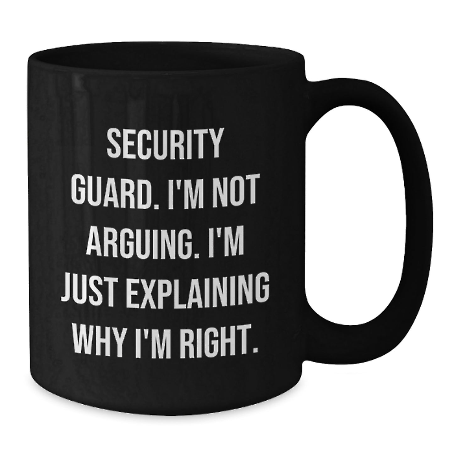 Security Guard Funny Coffee Mug, Gifts for Security Guard Men, Security Guard Birthday Unique Gifts, Funny Quote Coffee Mug, Gifts from Friends, Black Ceramic Coffee Mug - Additional