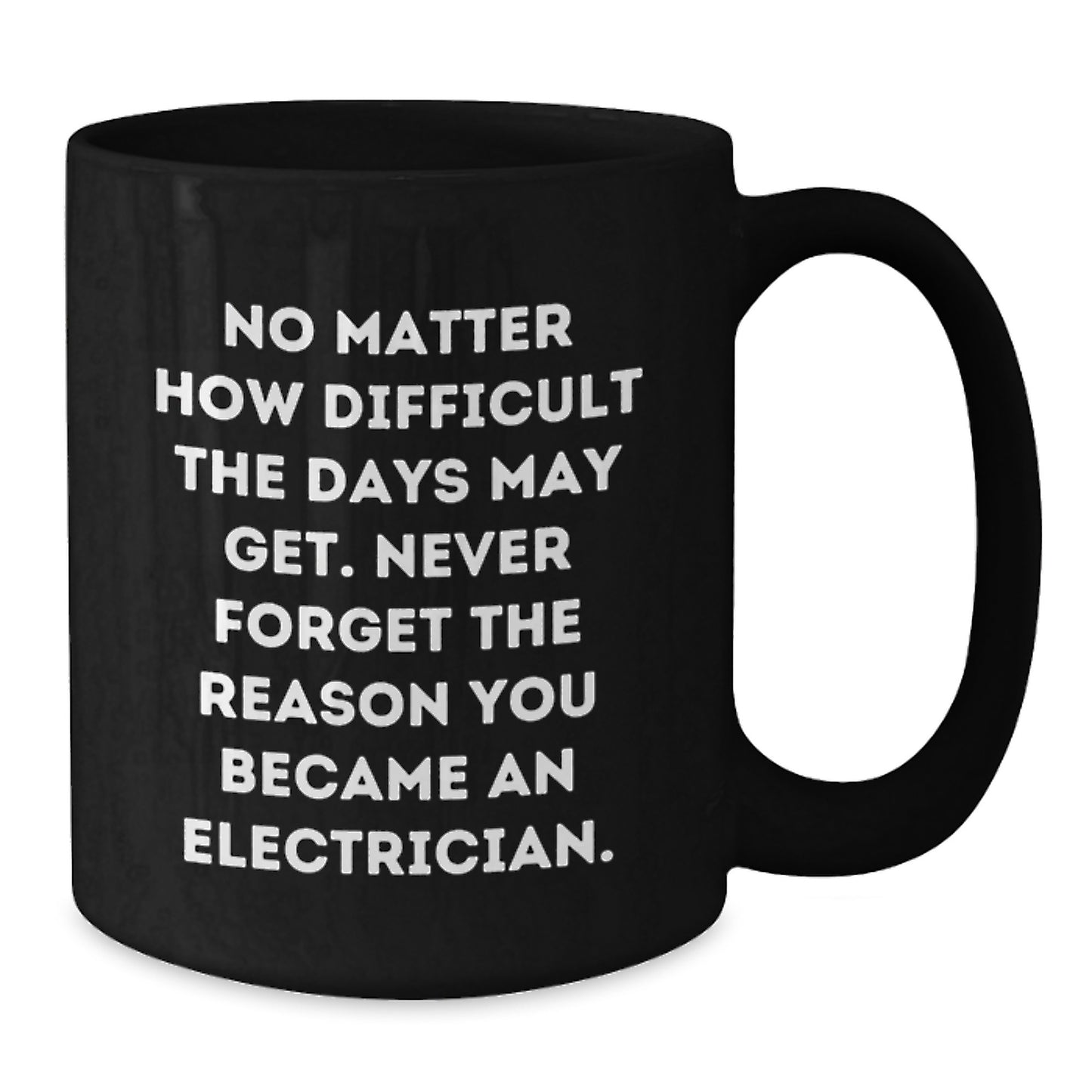 Funny Electrician Gifts from Friends, Graduation Unique Gifts for Electricians, Black Coffee Mug - Additional