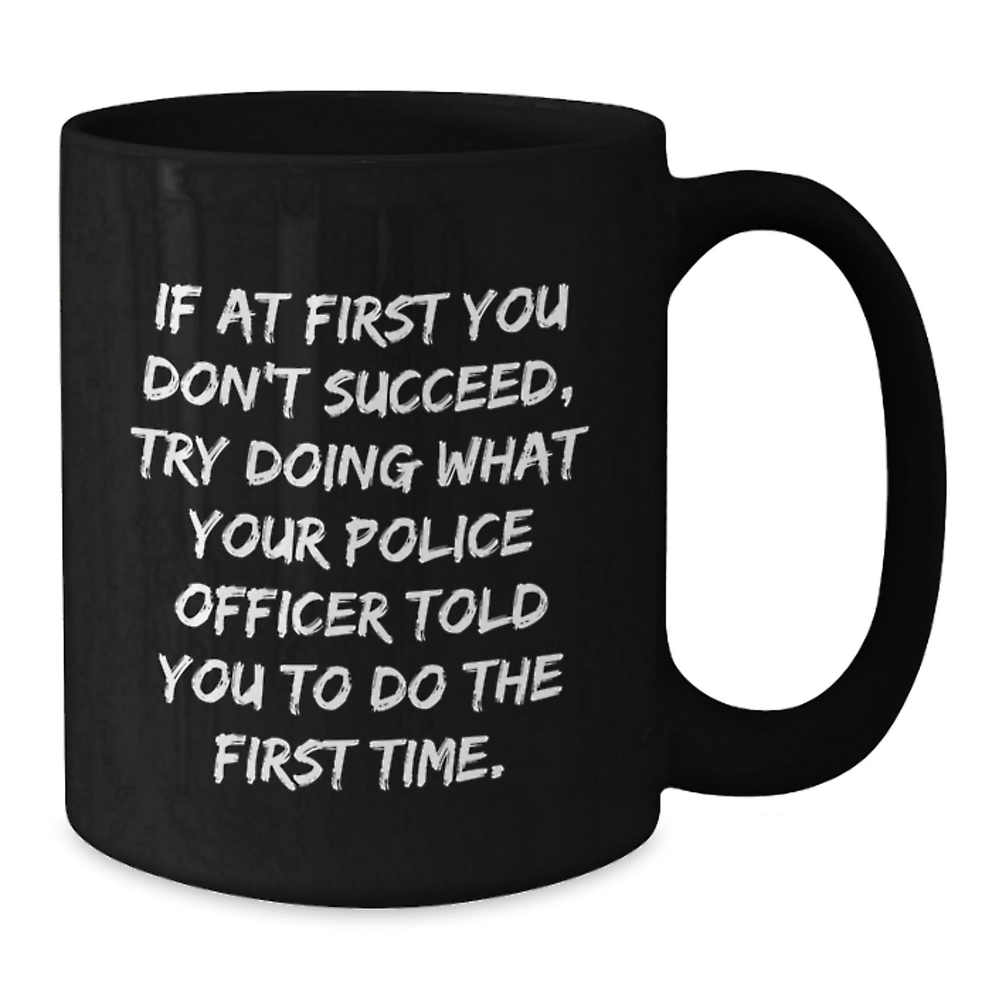 Funny Graduation Unique Gifts for Police Officer Black Coffee Mugs from Friends, Family, Men, Women, Coworkers, Police Officer Enthusiasts - Additional