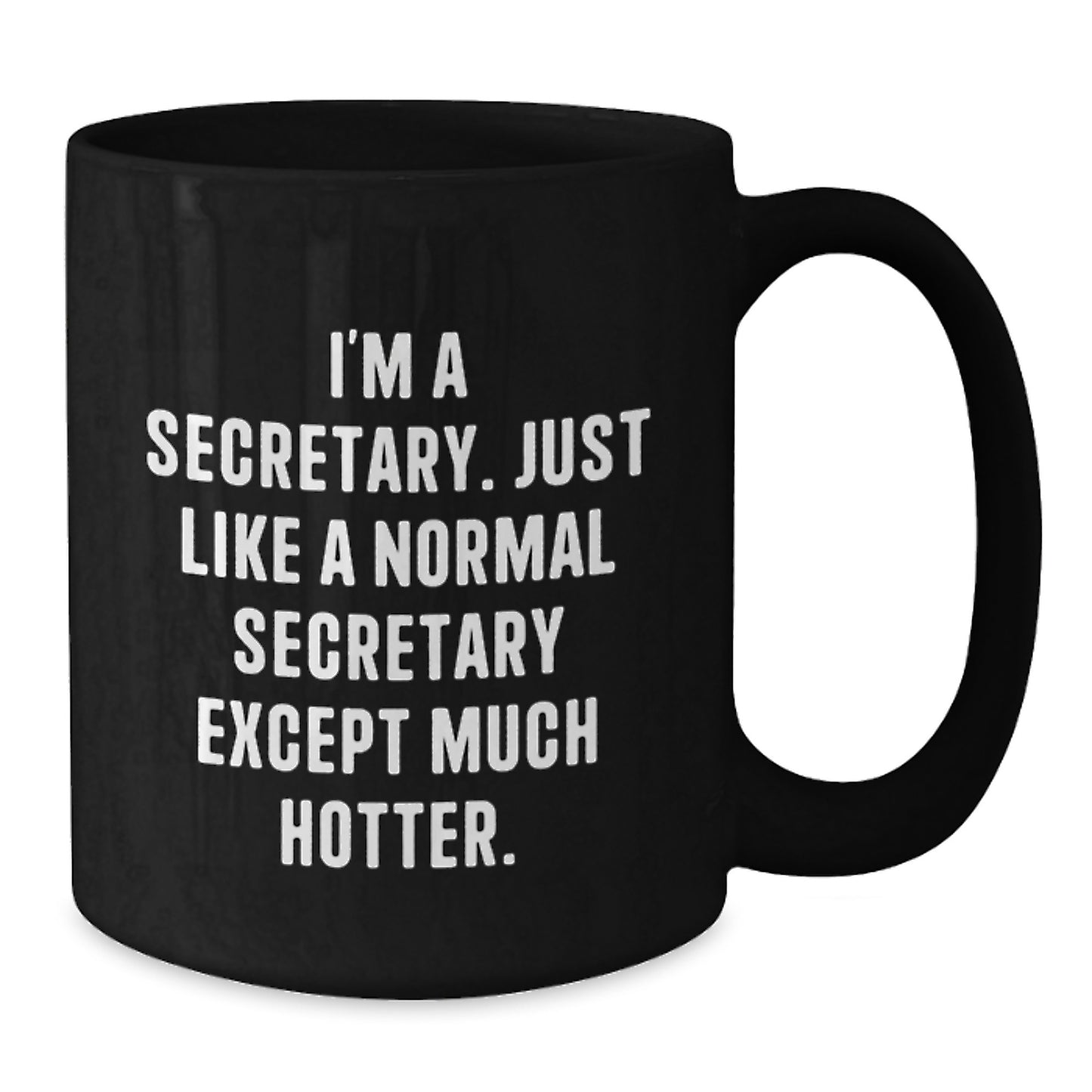 Birthday Gift for Her Secretary Black Coffee Mug Present - Additional