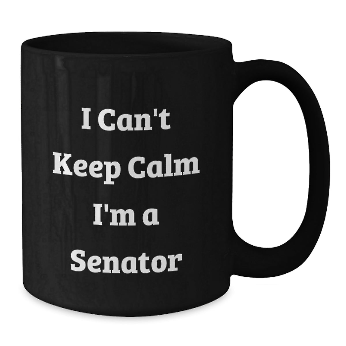 Gifts for Senator Friends and Family - Funny Senator Black Coffee Mug, Funny Quote Black Mug, Birthday Unique Gifts from Men to Senator - Additional