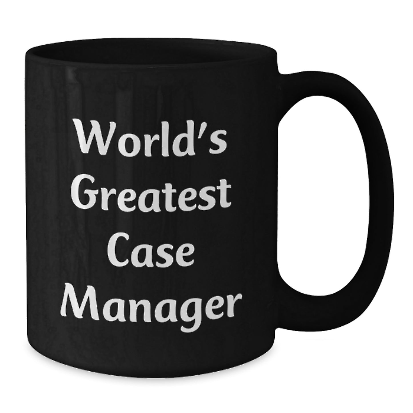 Funny Gifts from Case Managers for Friends, World's Greatest Inspirational Quote, Black Coffee Mug, Graduation Unique Gifts for Men - Additional
