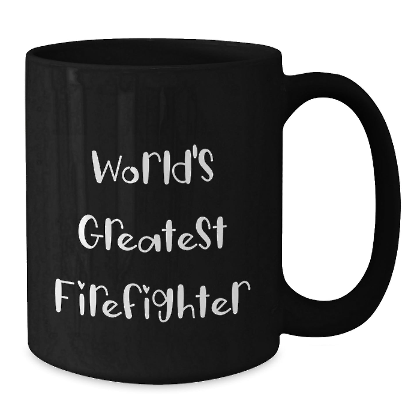 Firefighter Keepsake Black Ceramic Coffee Mug for Him Birthday Gift - Additional