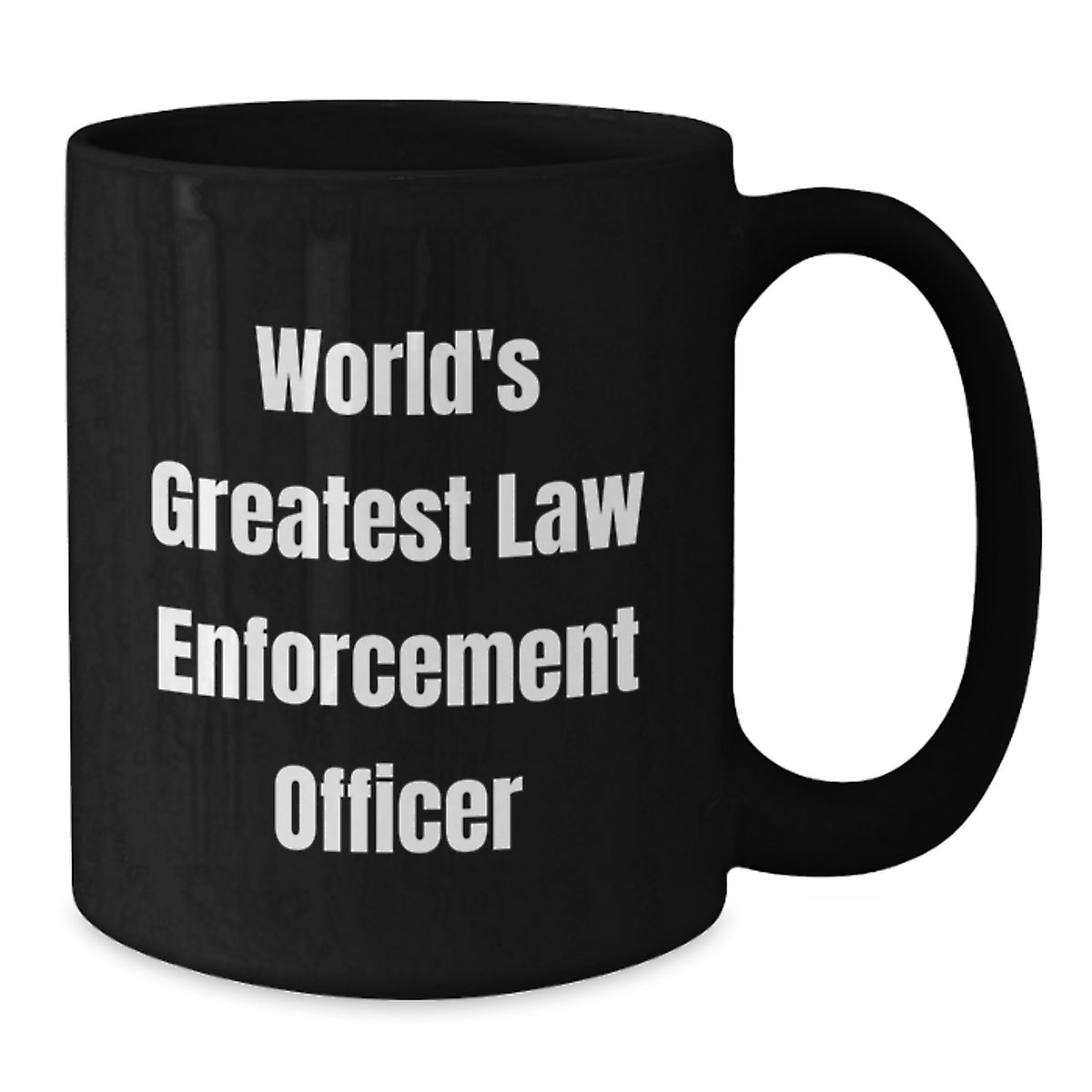 Law Enforcement Keepsake Gift for Him World's Greatest Officer Mug - Additional