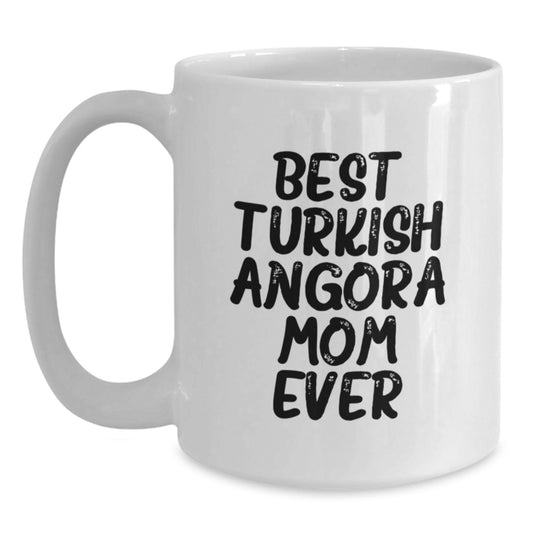 Funny Turkish Angora Cat White Coffee Mug, Gifts from Friends to Family for Birthday Unique Gifts - Main