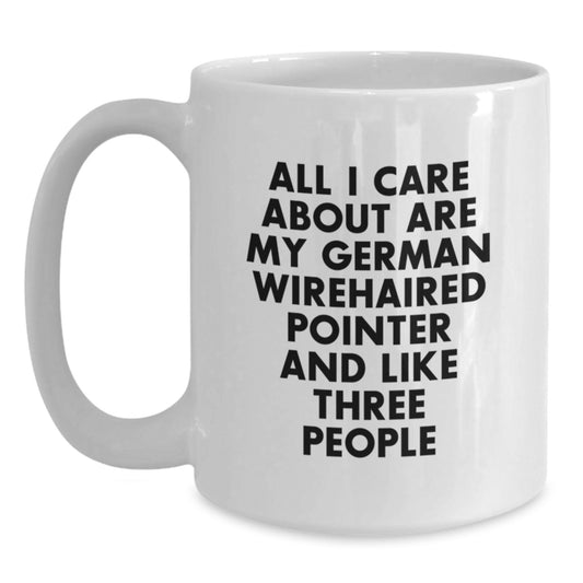 German Wirehaired Pointer Dog Lovers Funny Coffee Mug Gifts from Men, Women, Friends, Family for German Wirehaired Pointer Dog Enthusiasts Birthday Unique - Main